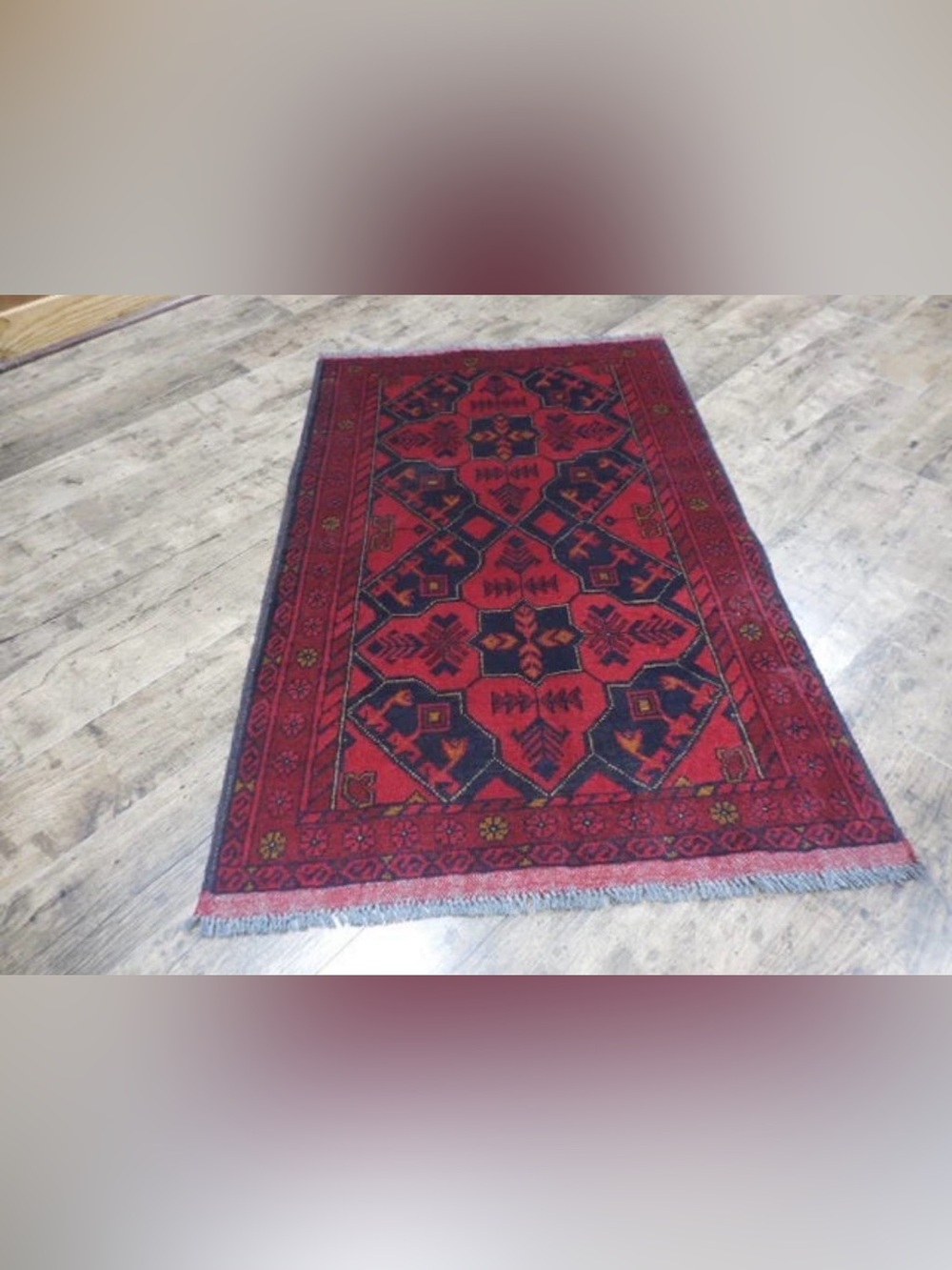 Geometric Turkish HandMade Vintage Anatolian Tribal Rug 2.7x4.2 Ft